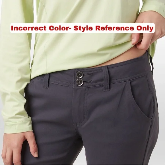 Prana Zion Halle Pant Tall Inseam, Cranberry, Size 4 Long (28 x 34) - Picture 6 of 16